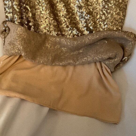 TFNC London gold sequin mini dress NWT Size M - Picture 6 of 7